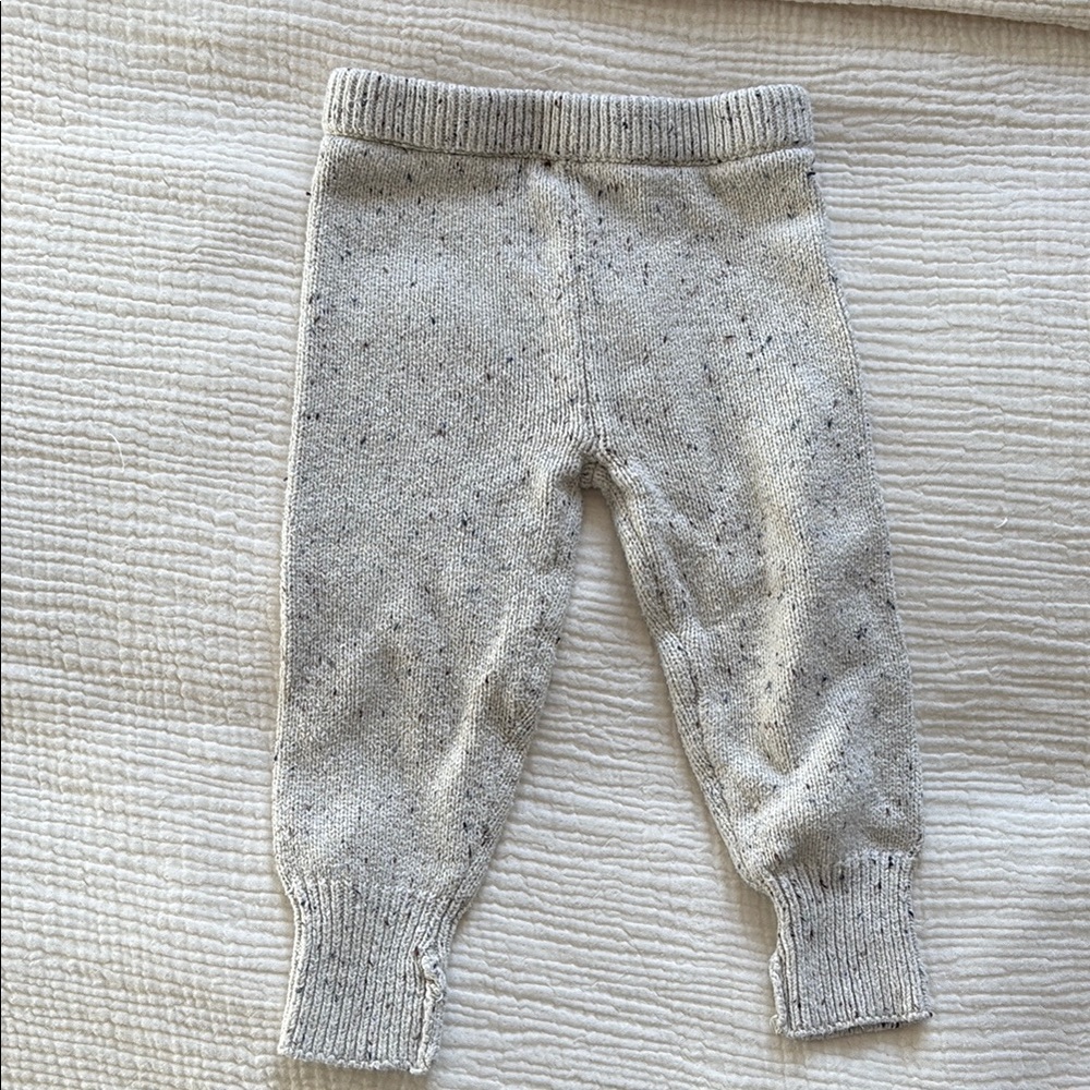 Cozy Gray Knit Kids Bottoms